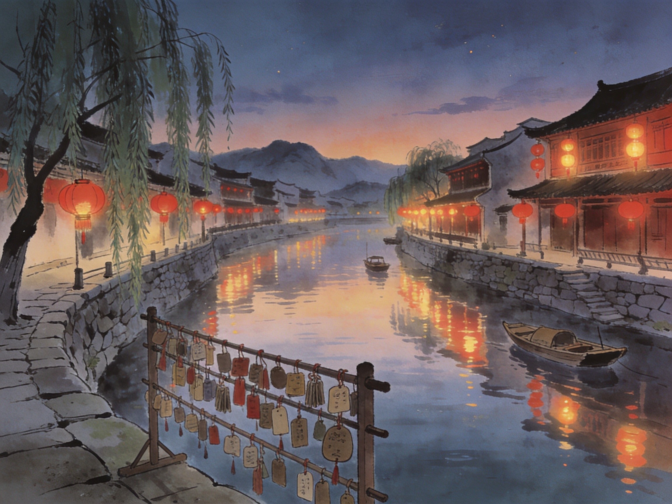 沙河河畔