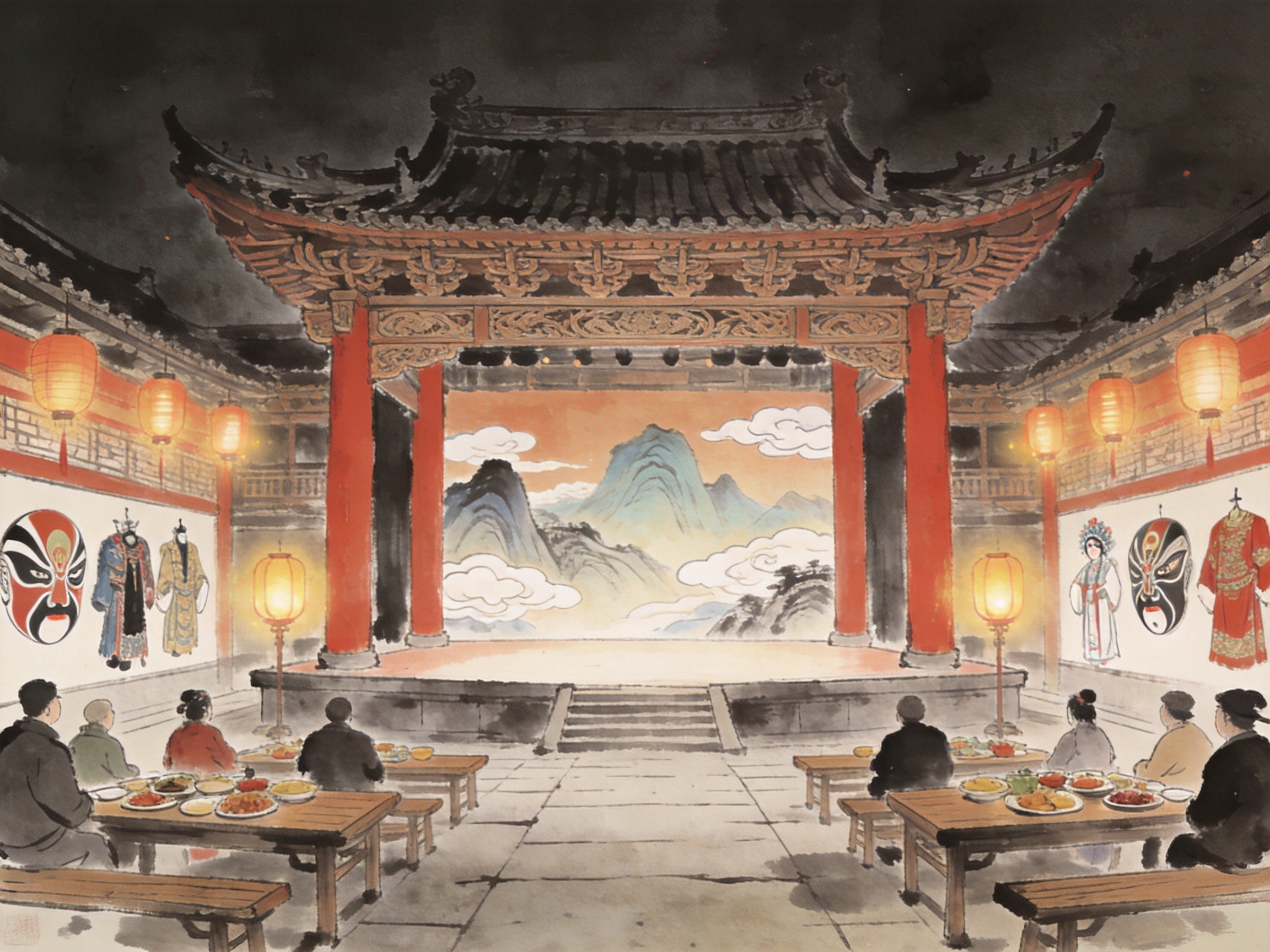 秦腔食舫戏台