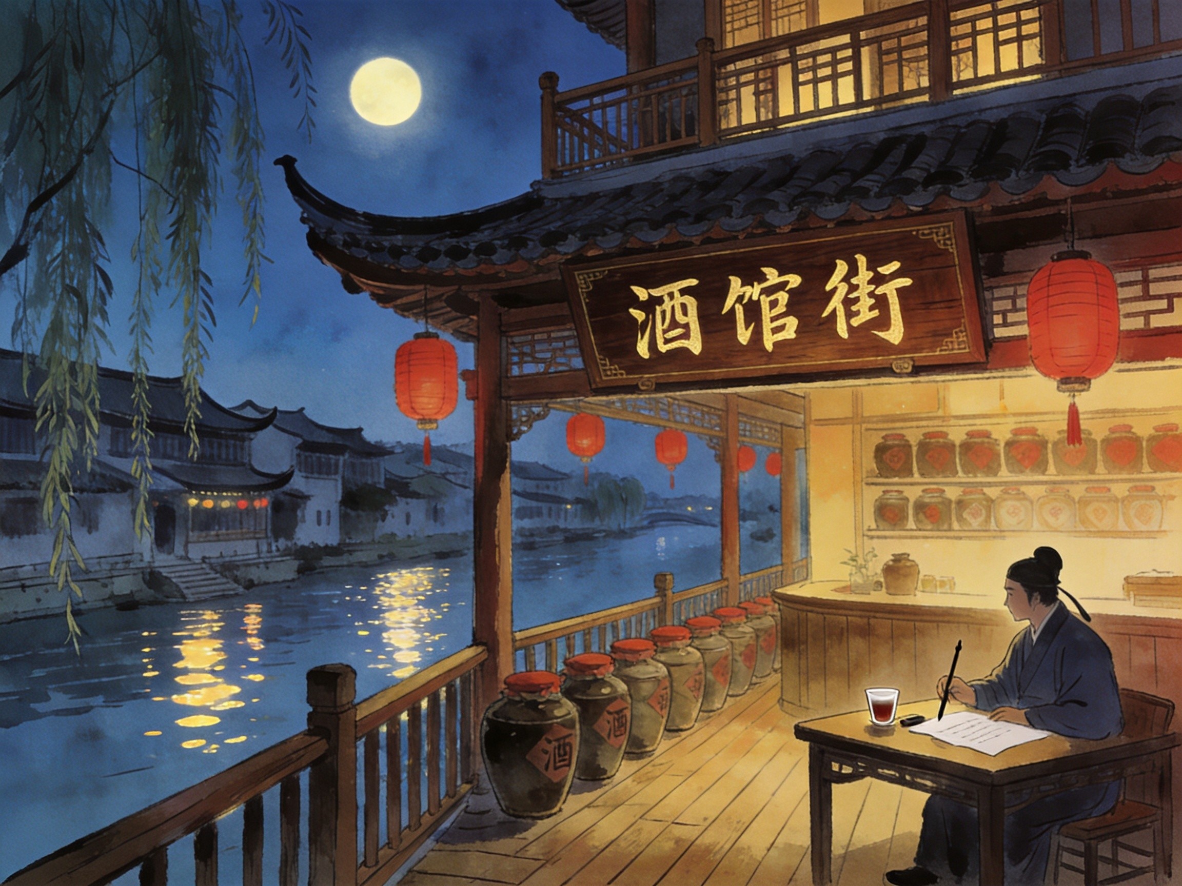酒馆街露台
